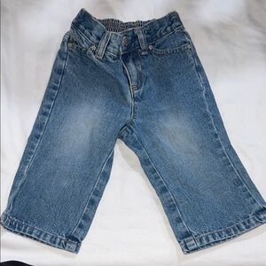 Vintage Sprockets Babygirl Classic Denim Jeans 12M Floral Buttons